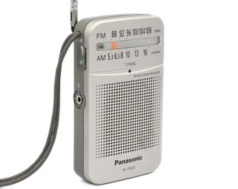 Vintage Panasonic Portable Pocket Radio Retro Radio Panasonic Portable Music Player TESTED Working AM FM Radio Music Box 90s Pocket Radio