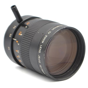 Objectif zoom TV Canon J6x12 12–75 mm f/1.4 vintage des années 70 - Objectif vidéo broadcast vintage (sans monture) - Pour modding de projet de réparation - Objectif Canon Japon