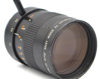 70s Vintage Canon TV Zoom Lens J6x12 12–75mm f/1.4 - Vintage Broadcast Video Lens (No Mount) - For Project Repair Modding - Canon Japan Lens