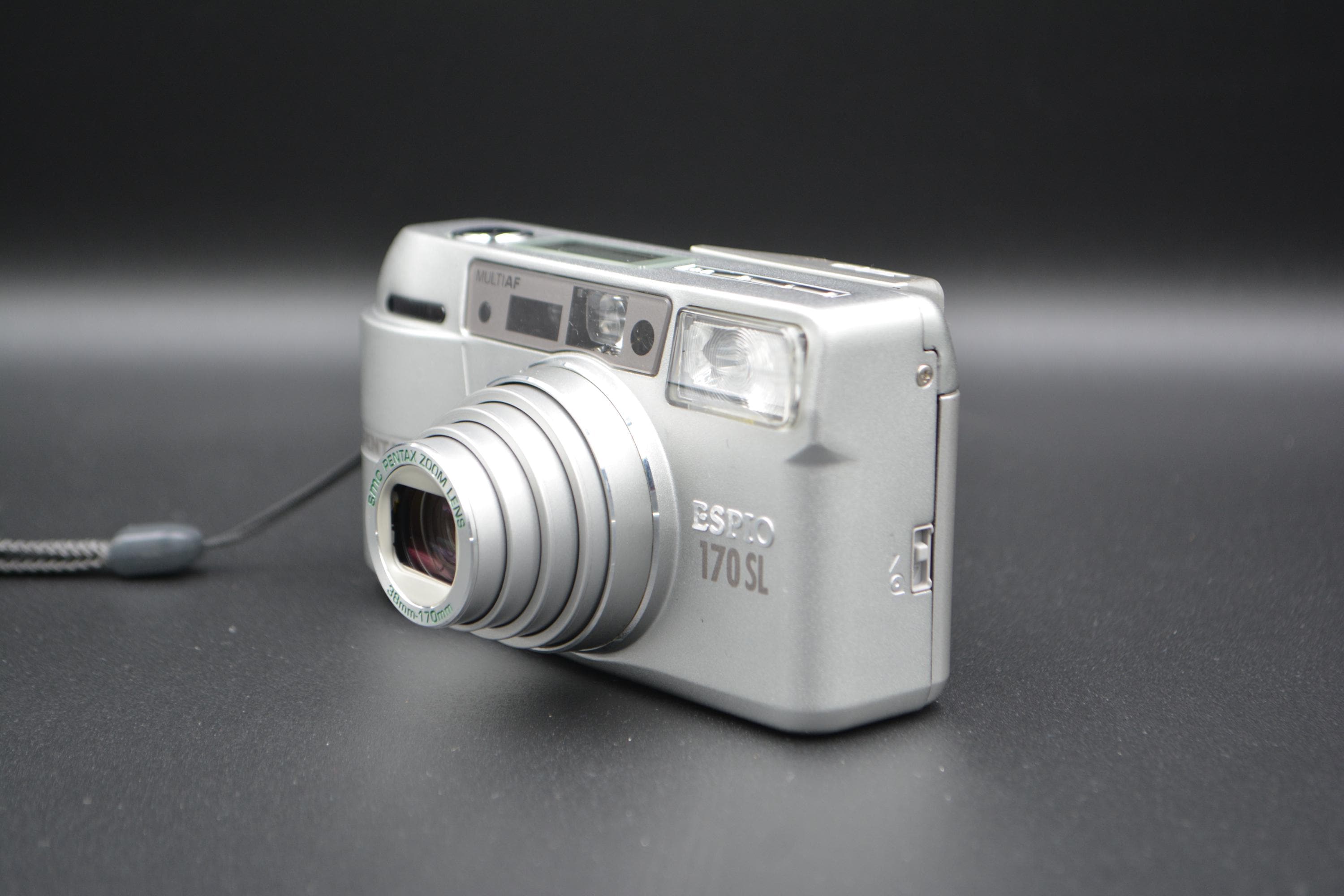 Pentax Espio 170SL 35mm Film Camera: Silver Compact Point and