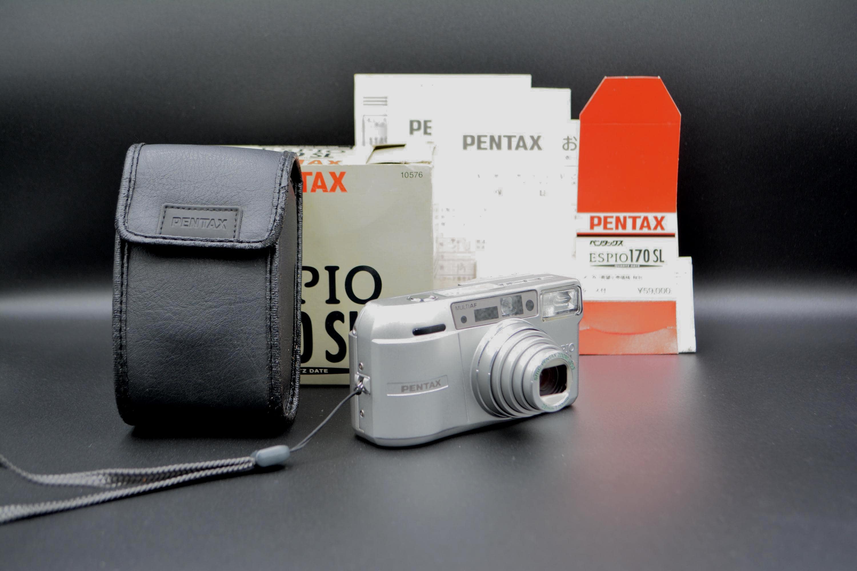 Pentax Espio 170SL 35mm Film Camera: Silver Compact Point and