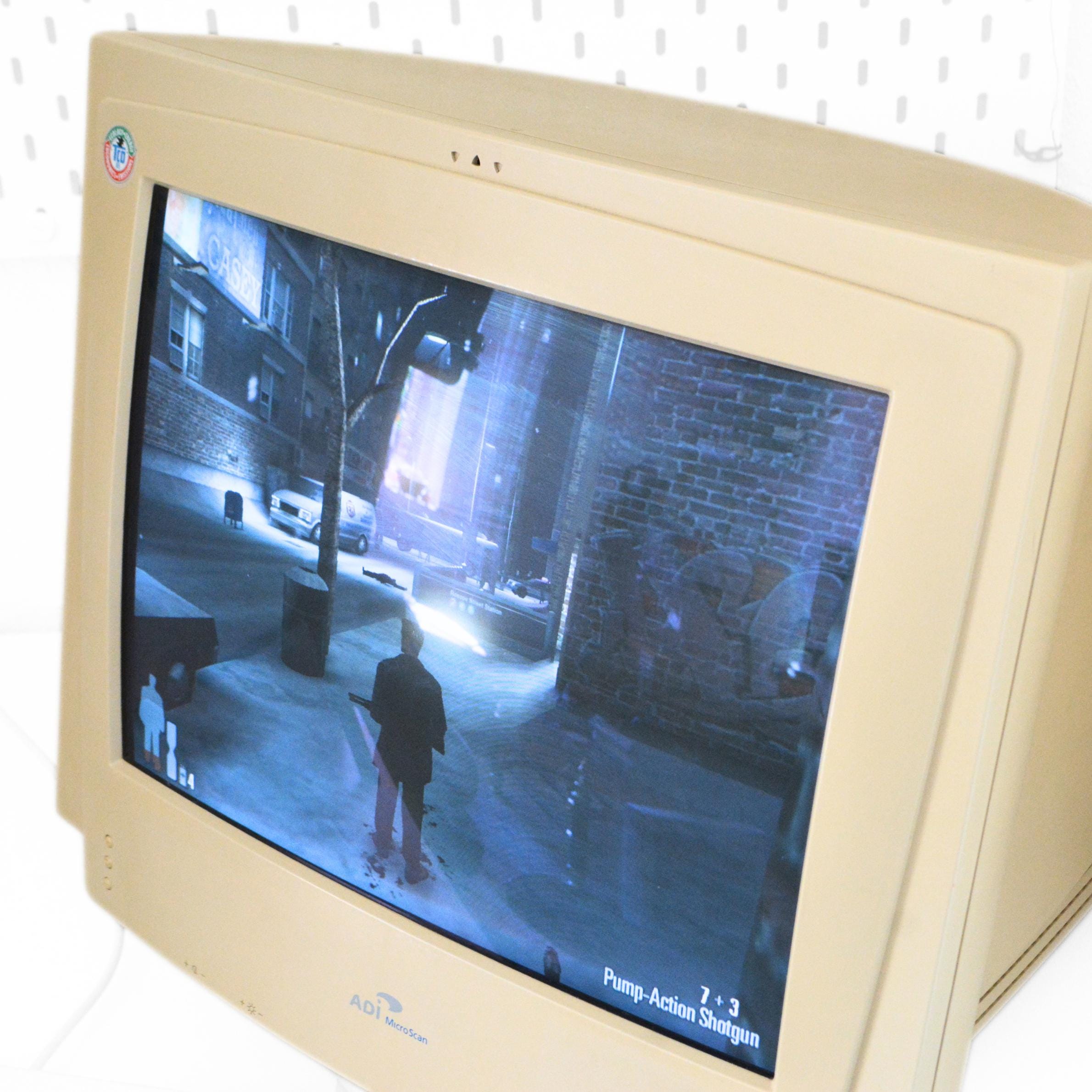 ベージュ CRTモニター 中型 17