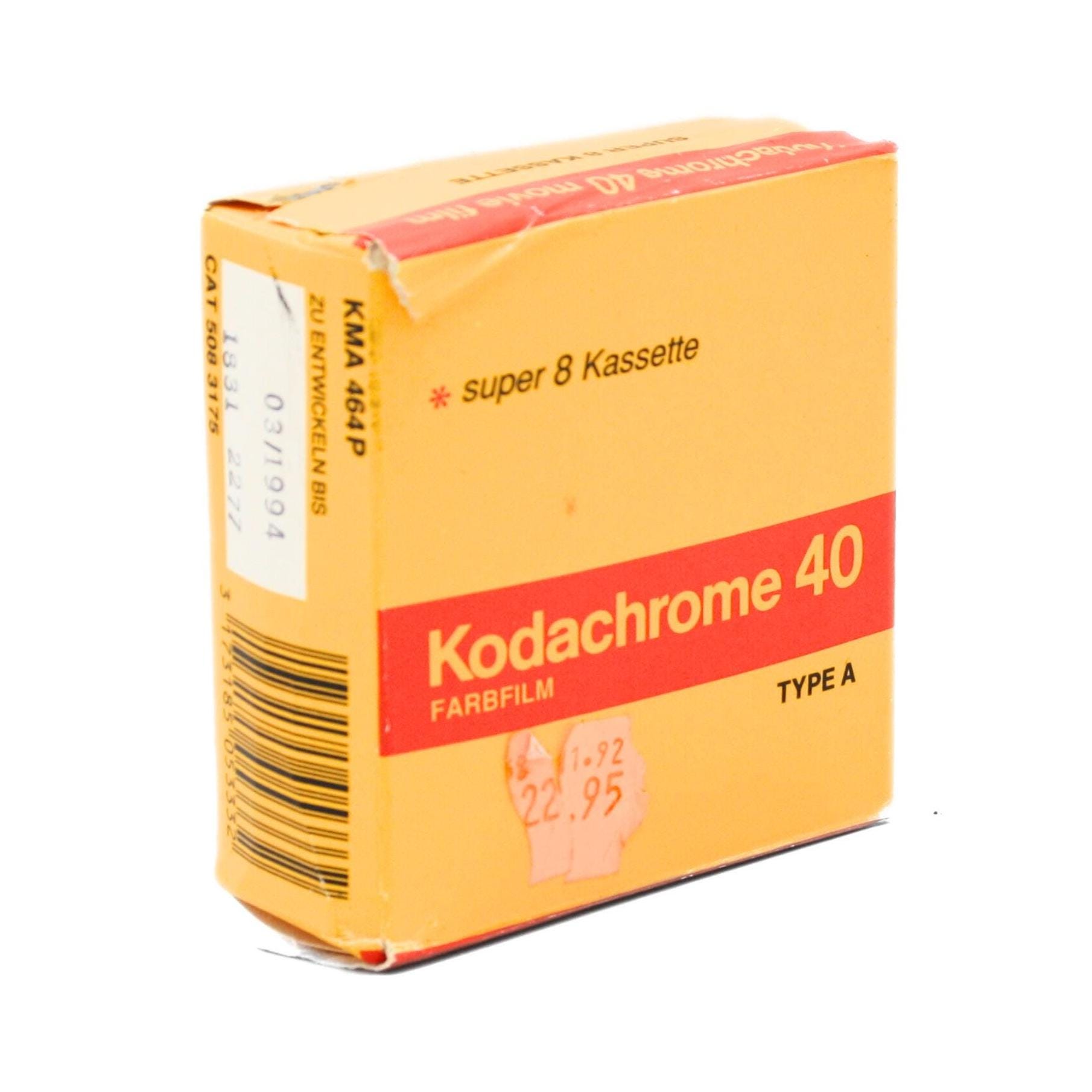 Open Box 1994 Expired Kodak Super 8 Cassette Kodachrome 40 Type A