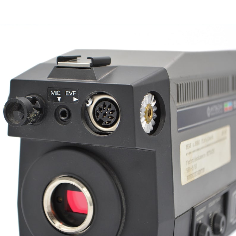 80s Vintage Hitachi Color Video Camera Body 1980s Vintage Black Grey ...