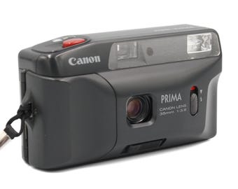 Vintage Canon Prima Junior Compact 35mm Point and Shoot Film Camera Film TESTED and WORKING Vintage Camera 35mm Canon Camera Lomography 35mm
