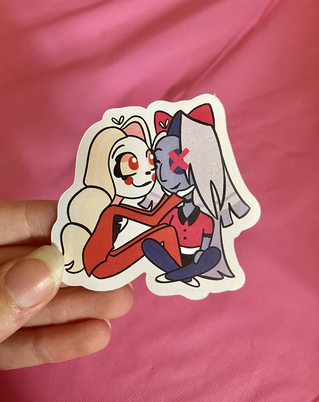 Charlie and Vaggie Hazbin Hotel Sticker - Etsy