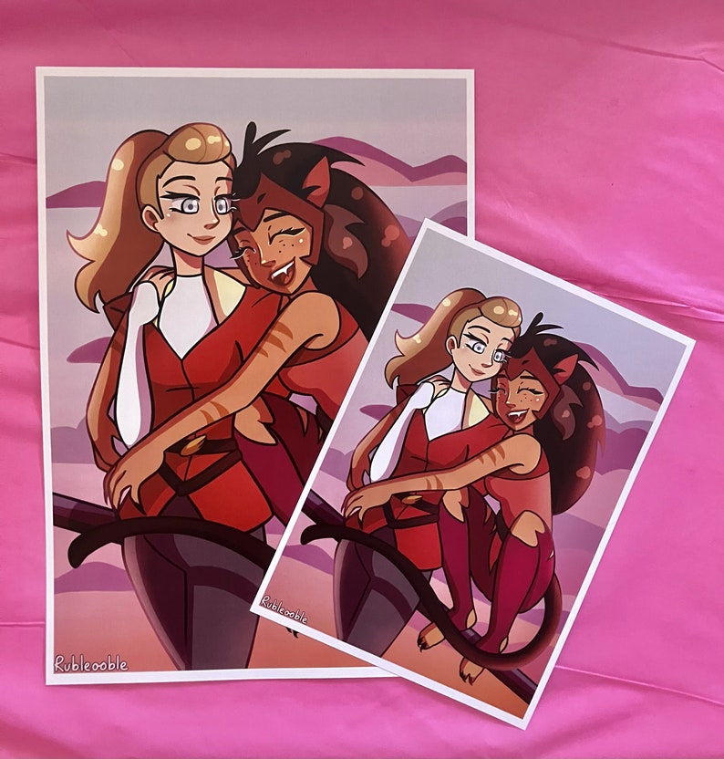 Catra and Adora She-ra Catradora Print - Etsy