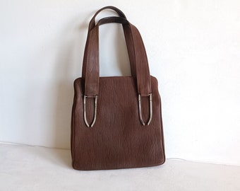 Vintage handbag 60s leather
