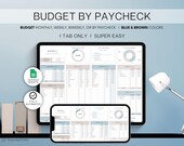 Budget by Paycheck Spreadsheet Google Sheets Planner Monthly Weekly Biweekly Semi Monthly Budget Template Paycheck Budget Finance Tracker