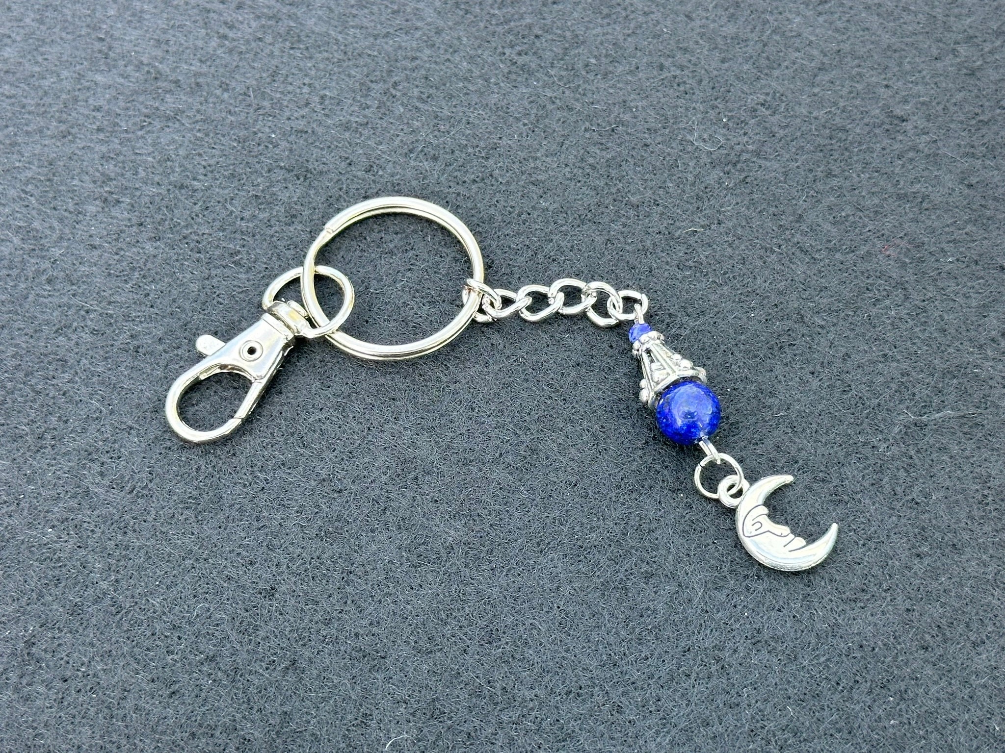 Lapis Lazuli Keychain Etsy