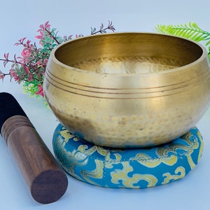 5&quot; Inches Hand Beaten Harmonic Bowl - Hand Hammered Healing Bowl - Handmade product -Calming Sound - Layer tone best for meditation, yoga.