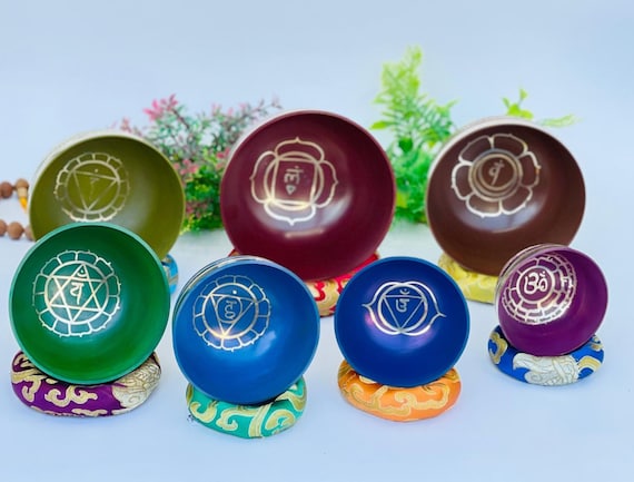 セブンフォールドチャクラシンギングボウルセット：ネパールの職人技
