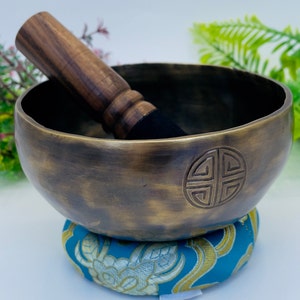 7 Inches Full Moon spiritual singing bowl - full moon  singing bowl - perfect bowl for meditation, yoga and healing - Nepali Handmade Bowl