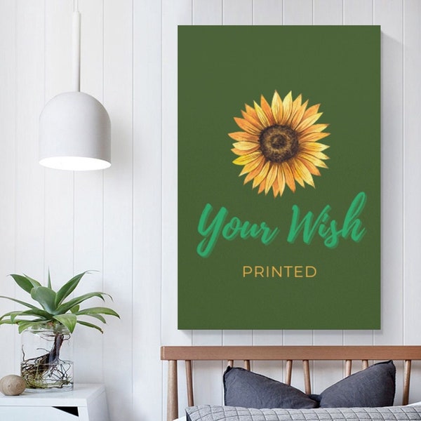 Personalized Print Unframed Canvas, Wall Art