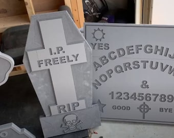Halloween Tombstones with Foam, cnc laser vector files,