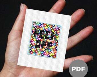 Feck Off Mini Cross Stitch Pattern - Funny Pixel Art (Digital PDF)