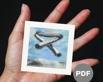 Album Cover (15) Mini Cross Stitch Pattern – Pixel Art (Digital PDF Download)