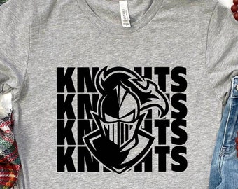 Football Team Shirt, Knight Shirt, School Spirit Shirt, Back to School Shirt, Gift for Teacher Shirt, Knight Mascot Shirt, Preppy Cute Shirt