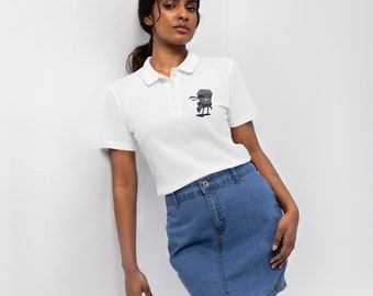 Damen-Pique-Poloshirt