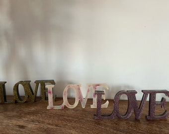 LOVE Sign for home decoration - Epoxy Resin