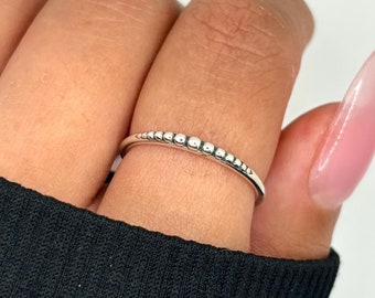 Dainty Bali Sterling Silver Ring, stacking ring for women, thumb ring for women, 925 silver rings, boho silver ring, boho jewelry, gift her