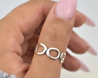 Bubble Sterling Silver Ring, honeycomb ring, bold sterling silver ring,chunky silver rings,stacking rings, sterling silver rings,thumb rings