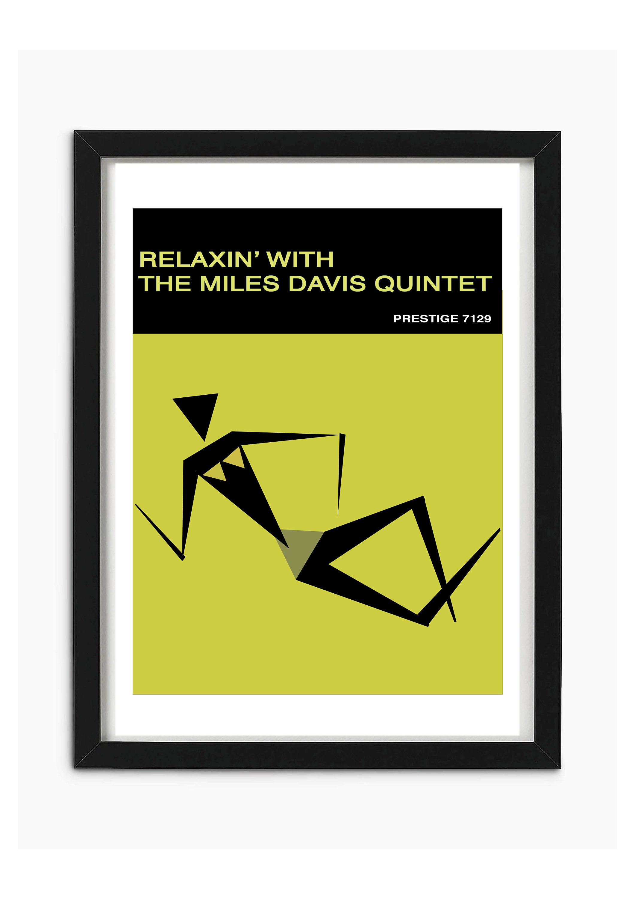 Relaxin With Miles Davis Quintet Jazz Printable Wall Art, Retro