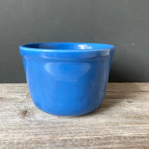 Oxford Ware Small Mixing Bowl  - Blue - Made in USA Pottery