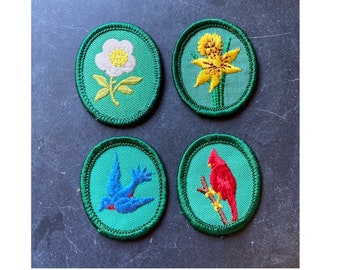 Badges met embleem van padvinders uit de jaren 60 en 70 - singles