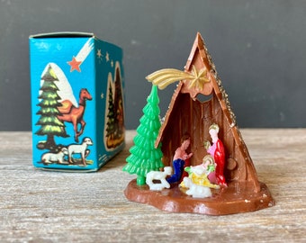 Vintage Nativity Set - Small Nativity made in Hong Kong