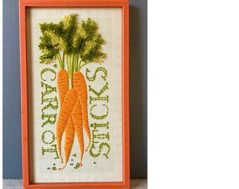 Vintage Embroidery - Carrot Sticks