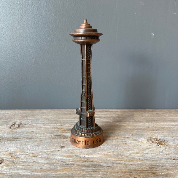 Vintage Copper Seattle Space Needle Souvenir