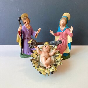 Mid Century Nativity Creche Scene - Made in Italy