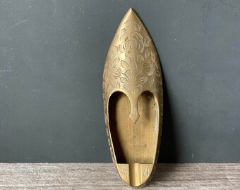 Little Bronze Slipper Ashtray Made in India