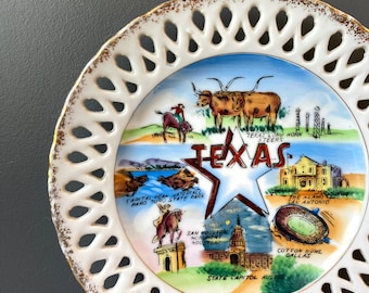 Plato de recuerdo de Texas