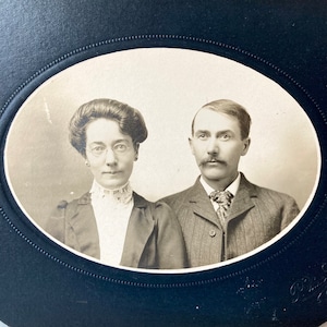 Ende 1800 Anfang 1900 Fotoschrank Paarkarte