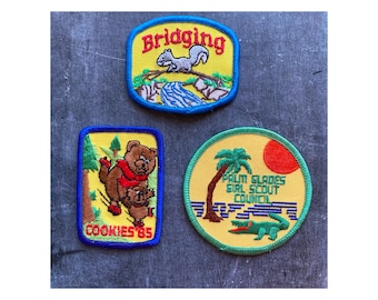 Vintage Girl Scout Aufnäher / Patch - Cookie Sales - Camping