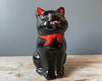 Vintage Black Cat Creamer - Made in Japan Figural Creamer - Shafford Cat