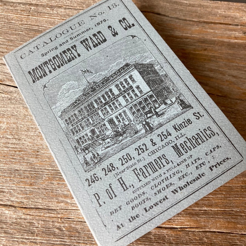 1875 Montgomery Wards Catalogue Etsy