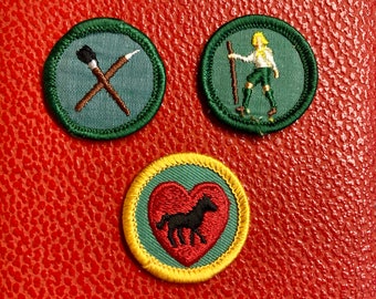 Insignias de Girl Scouts de las décadas de 1960 y 1970 (individual)