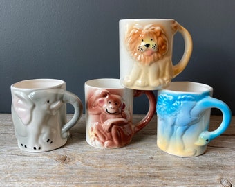 Vintage Kids Animal Mug - Singles