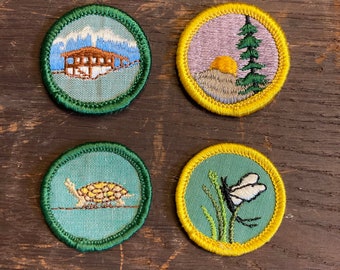 Vintage Girl Scout Badges - Singles
