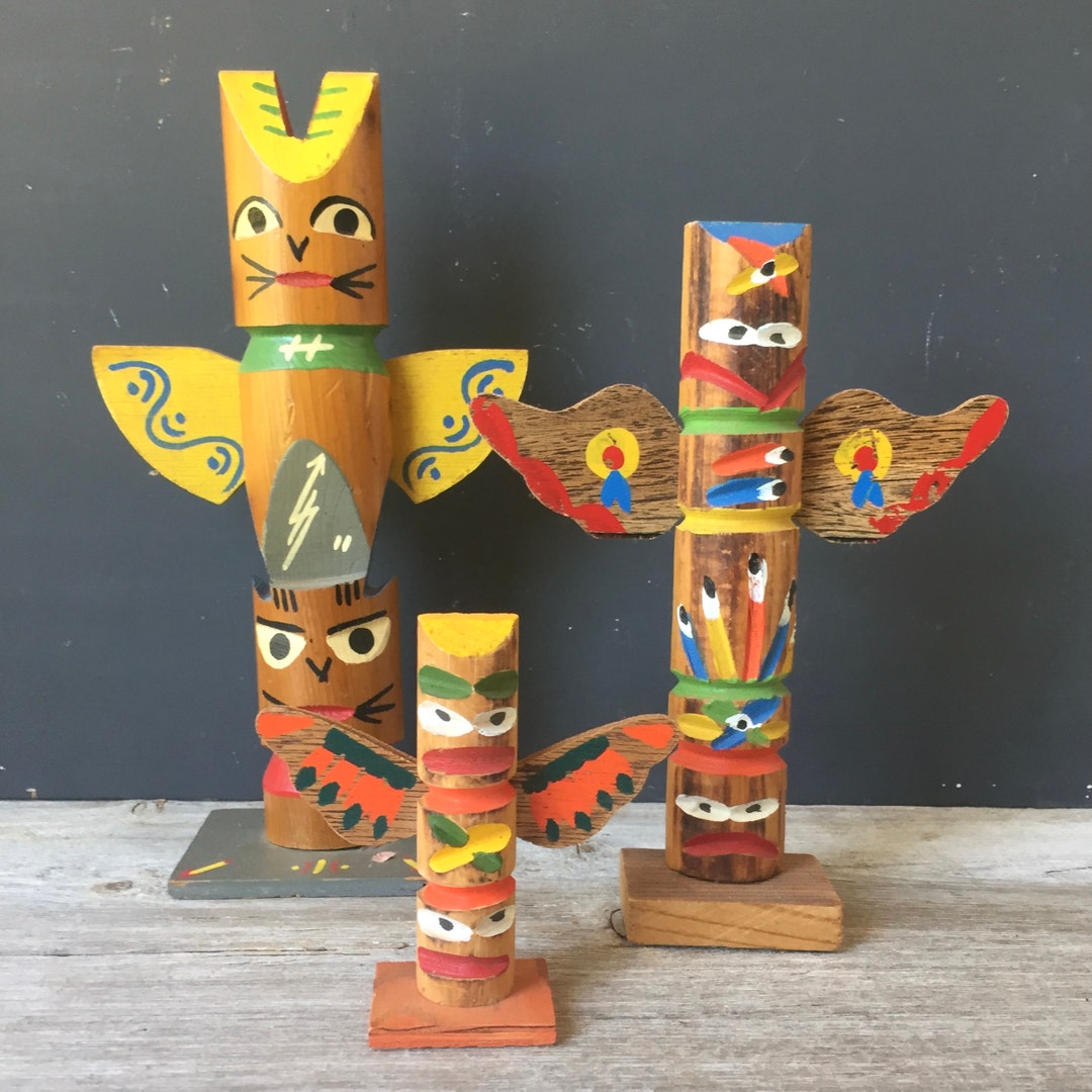 1950s Tabletop Totem Made by Native Americans - Etsy
