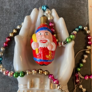 Vintage Figural Santa Bulbs - Christmas Bulbs