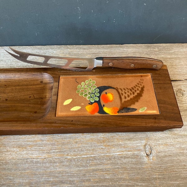 Ernest John Mid Century Modern Cheese Board  - Made in USA