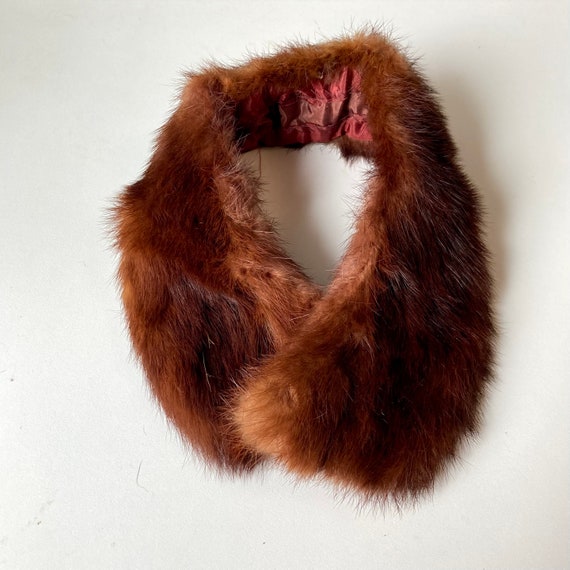 Fur collar vintage top