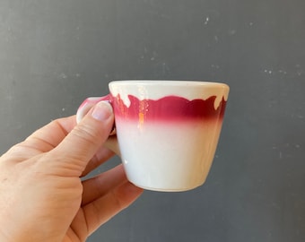 1950 Wallace Restaurant China Coffee Cup - Pink Restaurant Ware