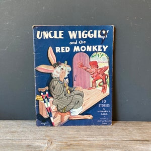 Vintage Uncle Wiggly and The Red Monkey 1028-1943 Howard A Garis Vintage Softcover
