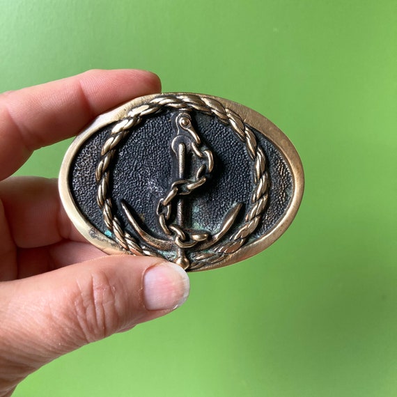 vintage brass anchor Gem