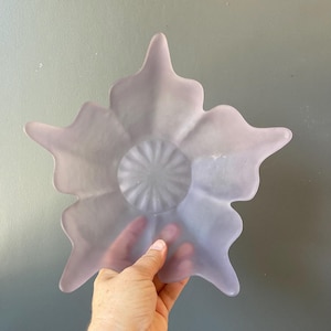 Viking Glass Company - Dalzell Frosted Purple Lotus Bowl